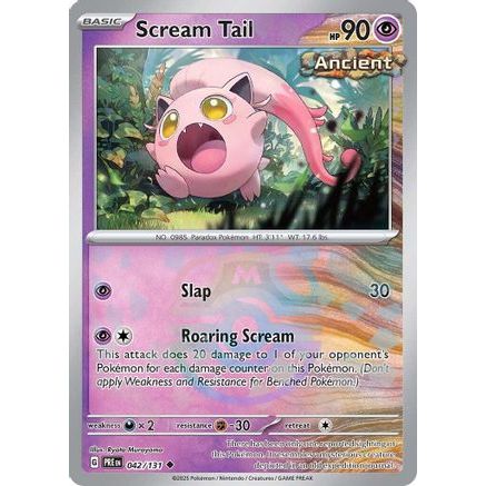 Scream Tail (Master Ball Pattern) 42 - SV Prismatic Evolutions Holofoil