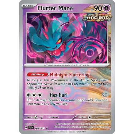 Flutter Mane (Master Ball Pattern) 43 - SV Prismatic Evolutions Holofoil