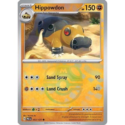 Hippowdon (Master Ball Pattern) 53 - SV Prismatic Evolutions Holofoil