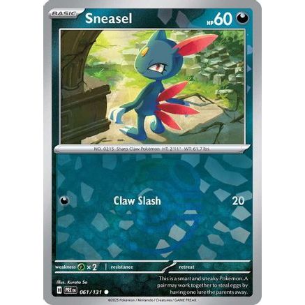 Sneasel (Master Ball Pattern) 61 - SV Prismatic Evolutions Holofoil