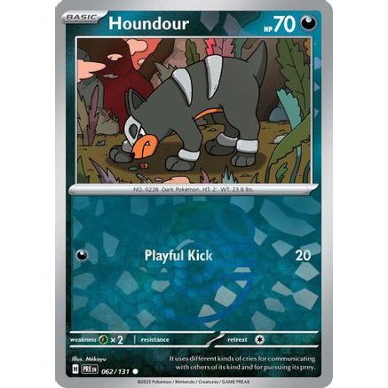 Houndour (Master Ball Pattern) 62 - SV Prismatic Evolutions Holofoil