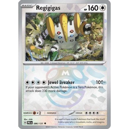 Regigigas (Master Ball Pattern) 86 - SV Prismatic Evolutions Holofoil