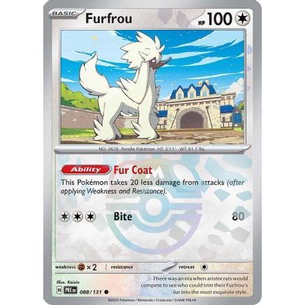 Furfrou (Master Ball Pattern) 88 - SV Prismatic Evolutions Holofoil