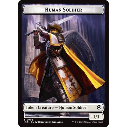 Human Soldier (0003) // Clue Double-Sided Token (INR-3 // 22) - Innistrad Remastered Foil