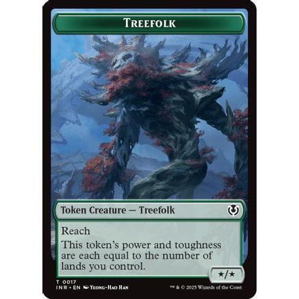 Treefolk // Emblem - Wrenn and Seven Double-Sided Token (INR-17 // 27) - Innistrad Remastered
