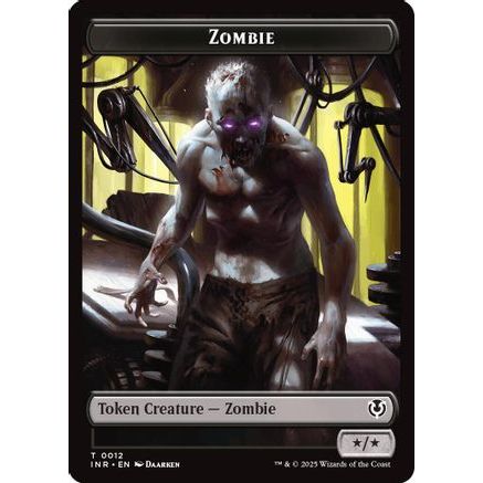 Zombie (0011) // Zombie (0012) Double-Sided Token (INR-11 // 12) - Innistrad Remastered