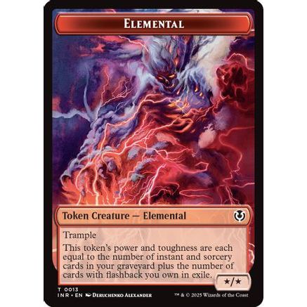 Elemental // Human (0014) Double-Sided Token (INR-13 // 14) - Innistrad Remastered