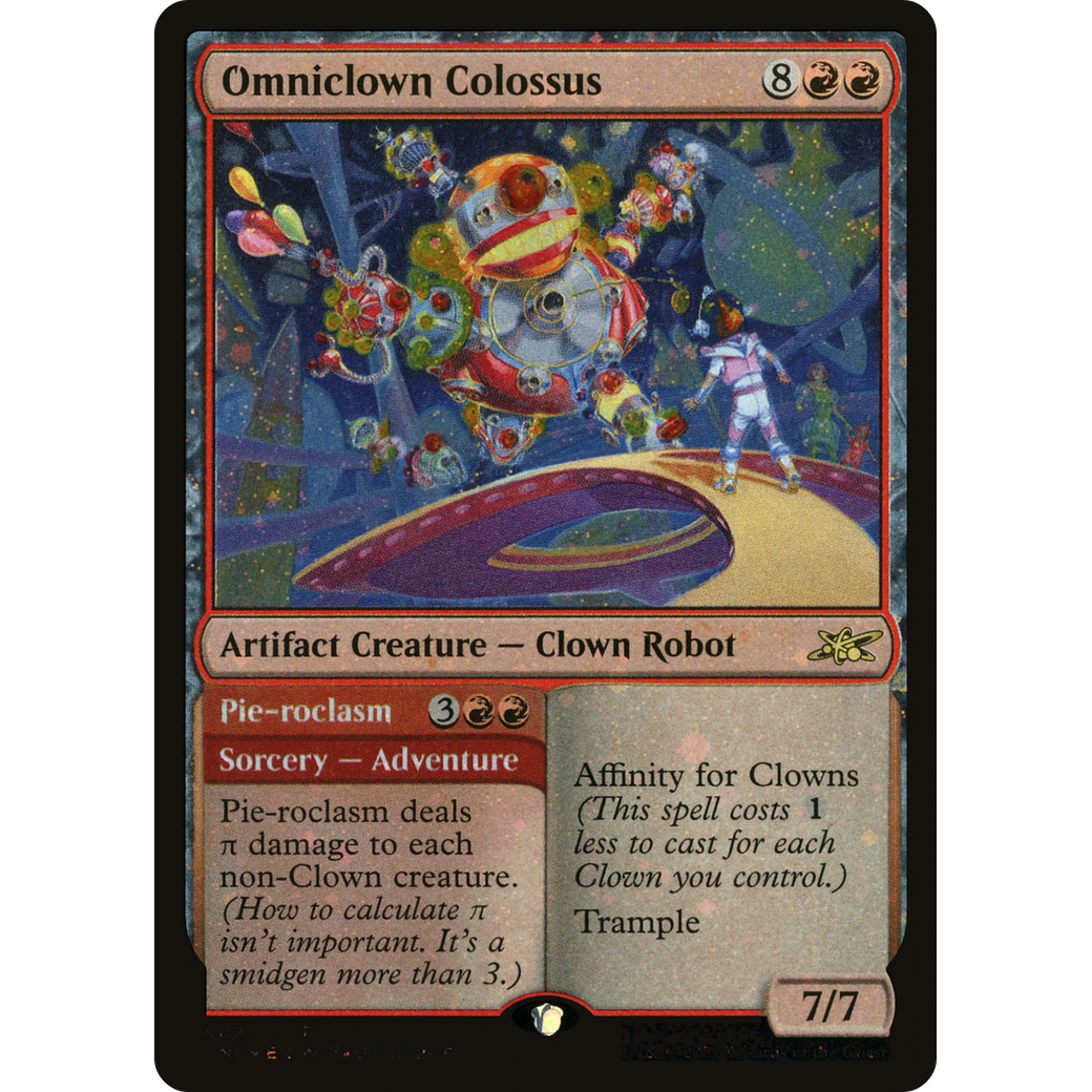 Omniclown Colossus (Galaxy Foil) (UNF-402) - Unfinity Foil