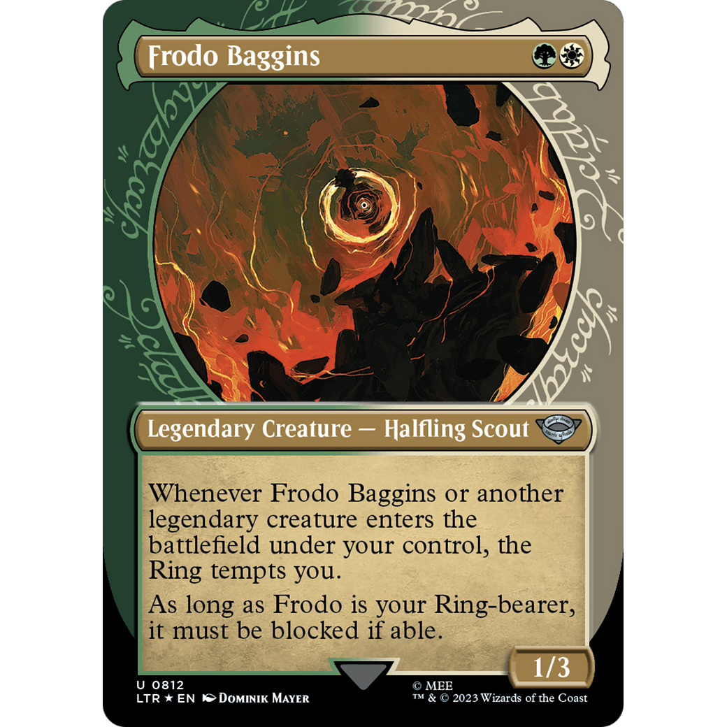 Frodo Baggins (LTR-812) - The Lord of the Rings: Tales of Middle-earth: (Showcase) (Borderless) Foil