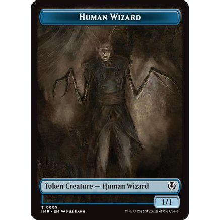 Human Wizard // Emblem - Jace, Unraveler of Secrets Double-Sided Token (INR-5 // 25) - Innistrad Remastered