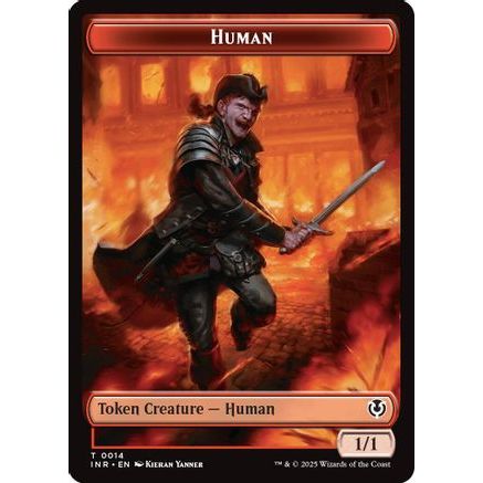 Human (0014) // Emblem - Chandra, Dressed to Kill Double-Sided Token (INR-14 // 24) - Innistrad Remastered
