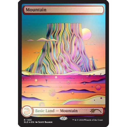 Mountain (1481) (Rainbow Foil) (SLD-1481) - Secret Lair Drop Series Foil