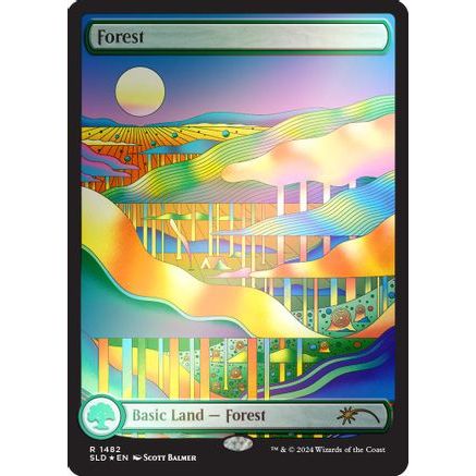 Forest (1482) (Rainbow Foil) (SLD-1482) - Secret Lair Drop Series Foil