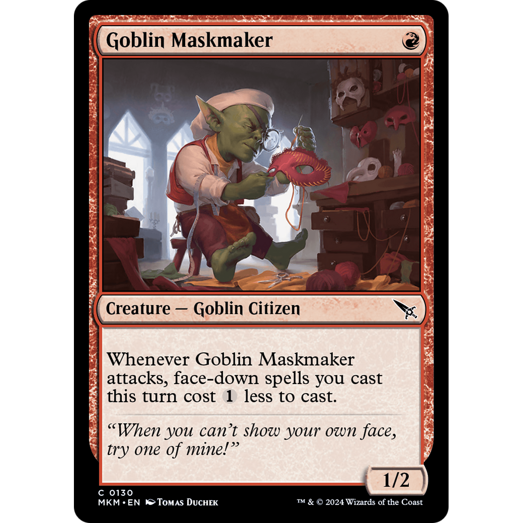 Goblin Maskmaker (MKM-130) - Murders at Karlov Manor Foil
