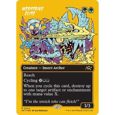 Webstrike Elite (Borderless) (First-Place Foil) (DFT-455) - Aetherdrift Foil