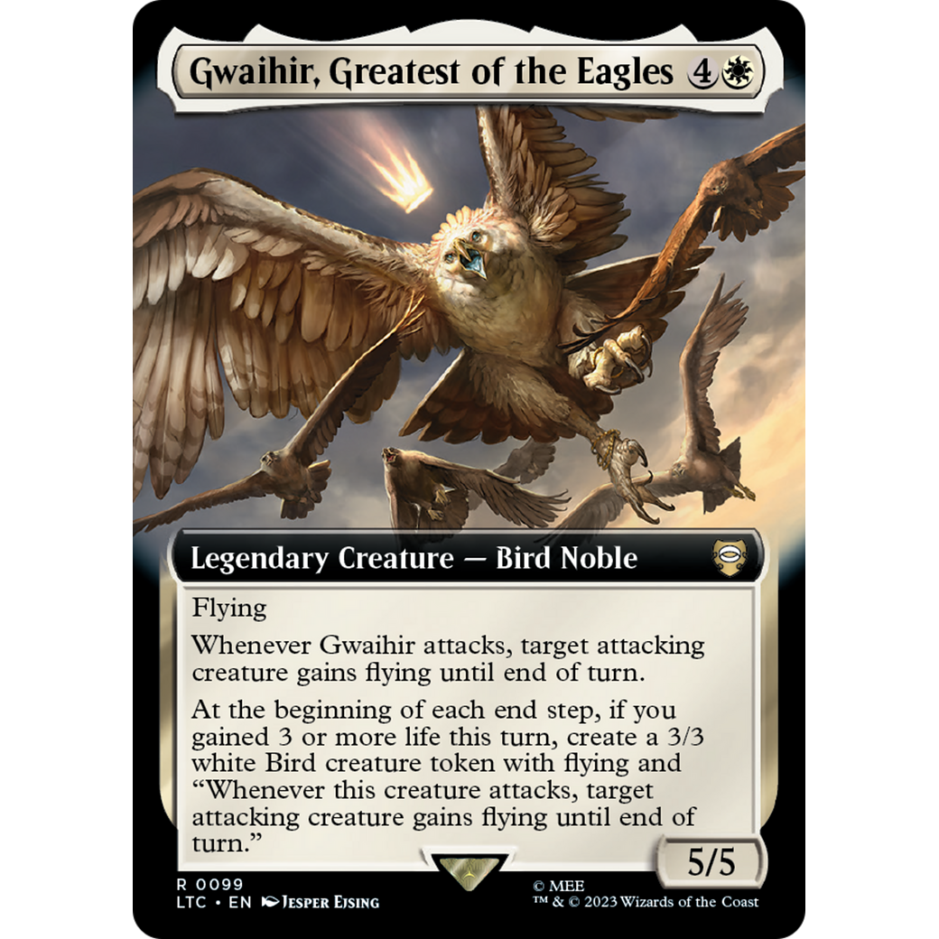 Gwaihir, Greatest of the Eagles (Extended Art) (LTC-099) - Tales of Middle-earth Commander: (Extended Art) Foil