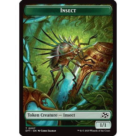 Insect // Elephant Double-Sided Token (DFT-7 // 6) - Aetherdrift Foil