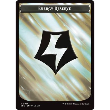 Energy Reserve // Energy Reserve Double-Sided Token (DRC-017) - Commander: Aetherdrift