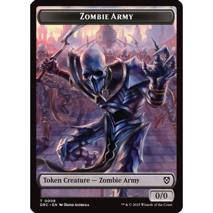 Zombie Army // Shapeshifter Double-Sided Token (DRC-8 // 4) - Commander: Aetherdrift