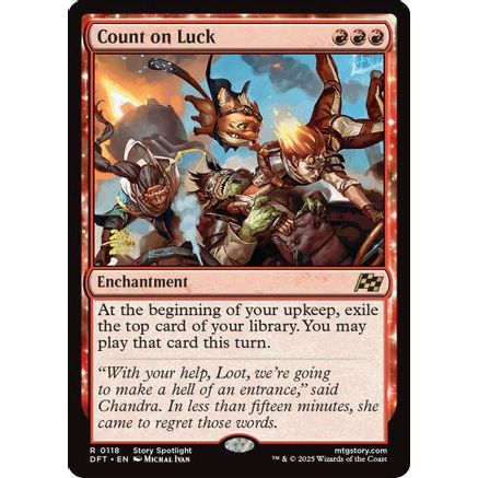 Count on Luck (PRE-118) - Prerelease Cards Foil