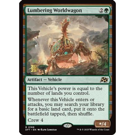Lumbering Worldwagon (PRE-168) - Prerelease Cards Foil