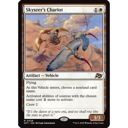 Skyseer's Chariot (PPDFT-028) - Promo Pack: Aetherdrift Foil
