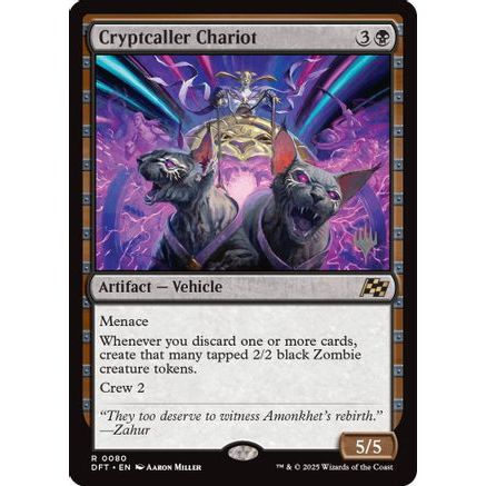 Cryptcaller Chariot (PPDFT-080) - Promo Pack: Aetherdrift Foil