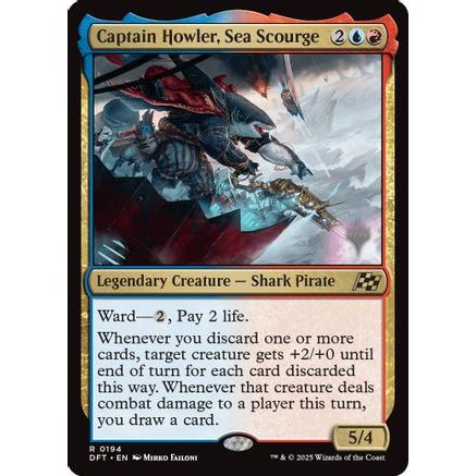 Captain Howler, Sea Scourge (PPDFT-194) - Promo Pack: Aetherdrift Foil