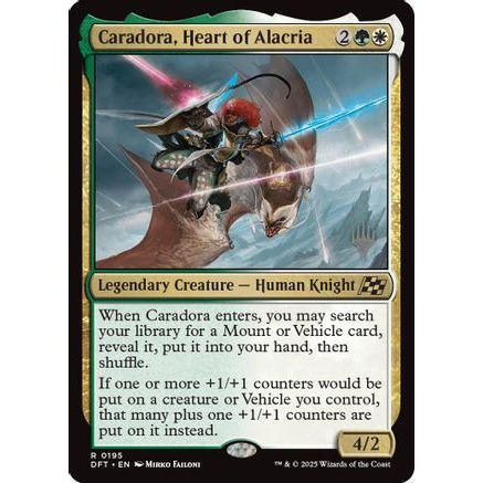 Caradora, Heart of Alacria (PPDFT-195) - Promo Pack: Aetherdrift Foil