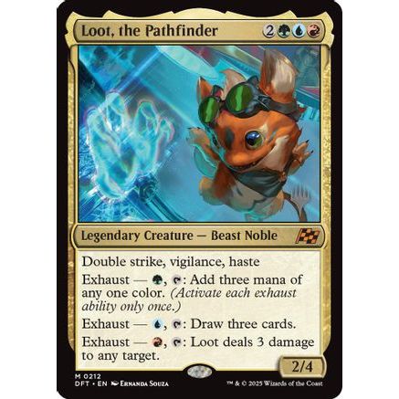 Loot, the Pathfinder (PPDFT-212) - Promo Pack: Aetherdrift Foil