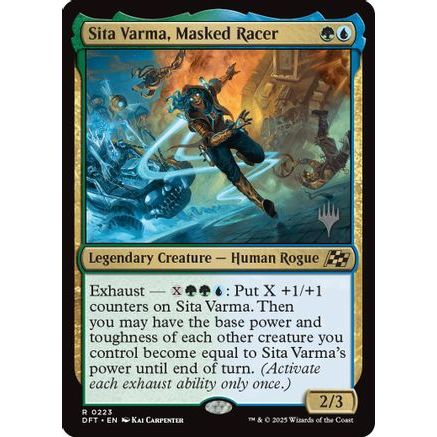 Sita Varma, Masked Racer (PPDFT-223) - Promo Pack: Aetherdrift Foil