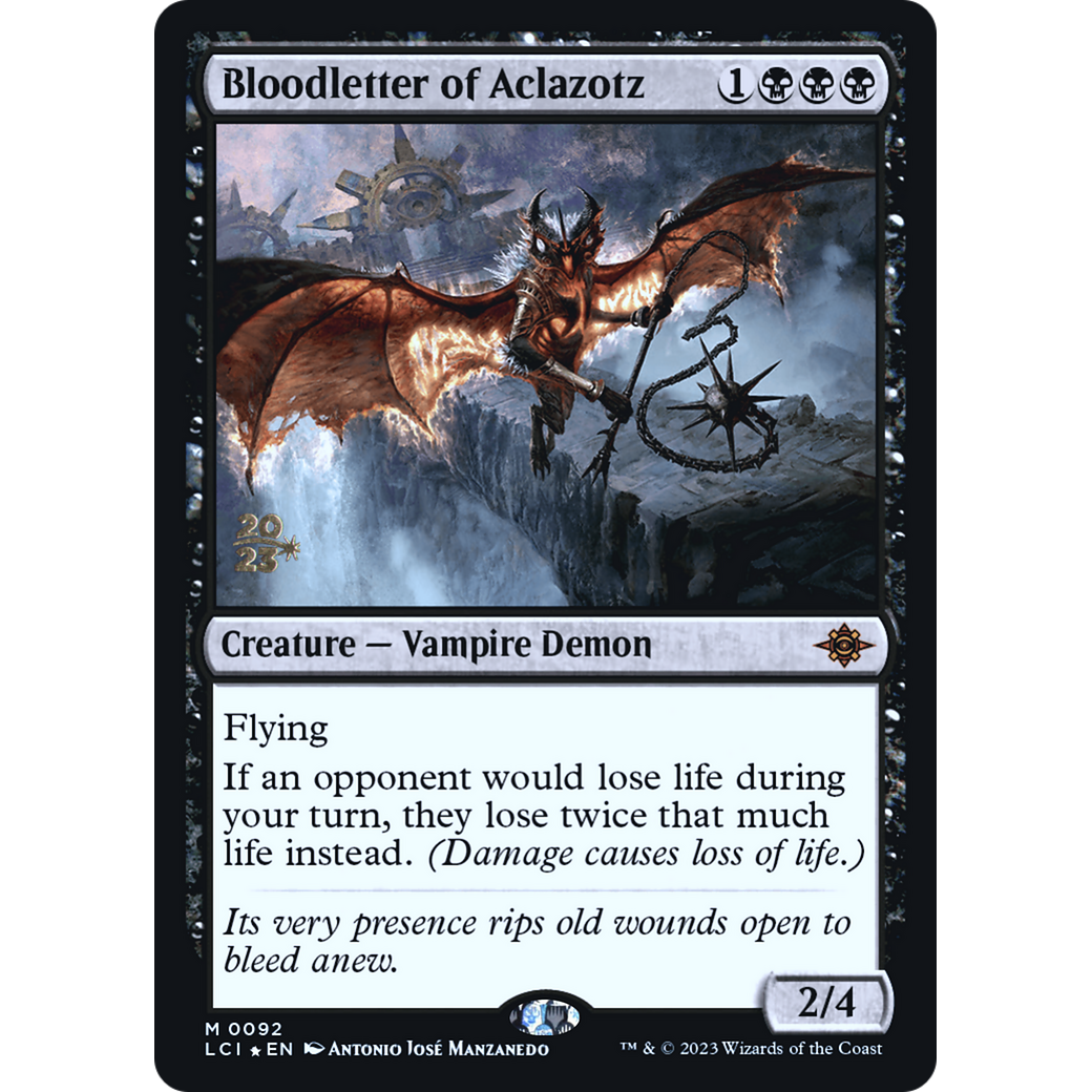 Bloodletter of Aclazotz (PRE-92S) - The Lost Caverns of Ixalan Promos Foil