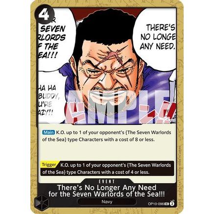 There's No Longer Any Need for the Seven Warlords of the Sea!!! (OP10-096) - Royal Blood