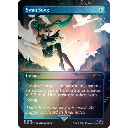Swan Song (1591) (Rainbow Foil) (SLD-1591) - Secret Lair Drop Series Foil