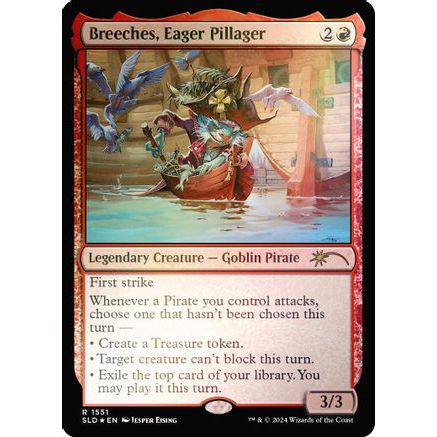 Breeches, Eager Pillager (Rainbow Foil) (SLD-1551) - Secret Lair Drop Series Foil