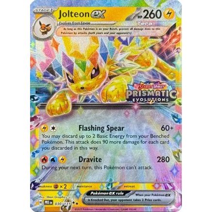Jolteon ex - 030/131 (Prismatic Evolutions Stamp) 30 - Miscellaneous Cards & Products Holofoil