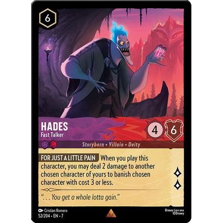 Hades - Fast Talker (52/204) - Archazias Island Cold Foil
