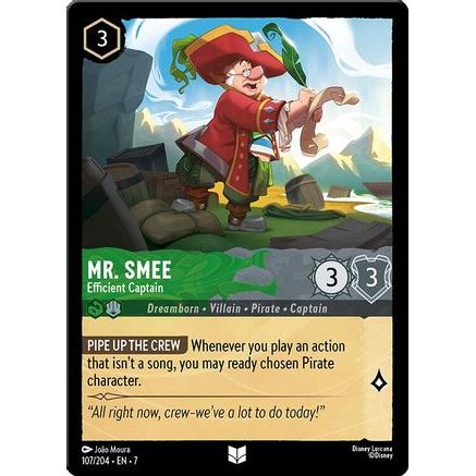 Mr. Smee - Efficient Captain (107/204) - Archazias Island Cold Foil