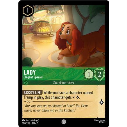 Lady - Elegant Spaniel (100/204) - Archazias Island Cold Foil