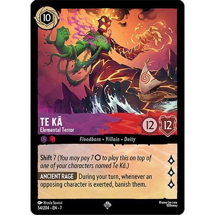 Te Ka - Elemental Terror (54/204) - Archazias Island Cold Foil