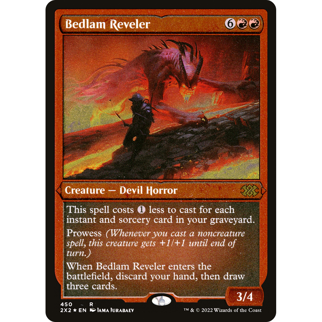 Bedlam Reveler (Foil Etched) (2X2-450) - Double Masters 2022 Foil