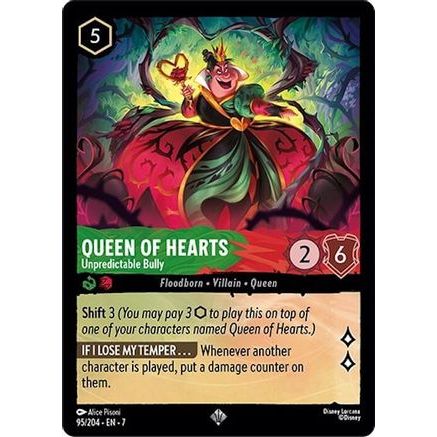 Queen of Hearts - Unpredictable Bully (95/204) - Archazias Island Cold Foil