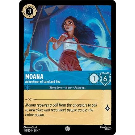 Moana - Adventurer of Land and Sea (156/204) - Archazias Island Cold Foil