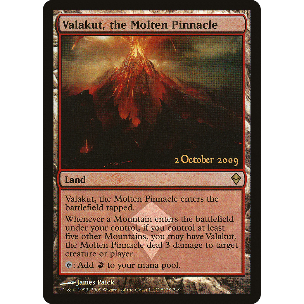 Valakut, the Molten Pinnacle (LARP-228) - Zendikar Promos Foil