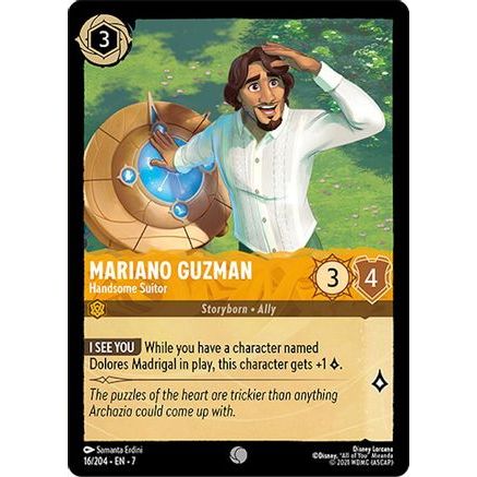 Mariano Guzman - Handsome Suitor (16/204) - Archazias Island Cold Foil