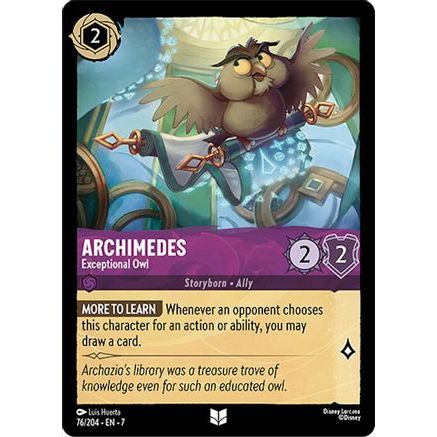 Archimedes - Exceptional Owl (76/204) - Archazias Island Cold Foil