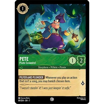 Pete - Pirate Scoundrel (89/204) - Archazias Island Cold Foil