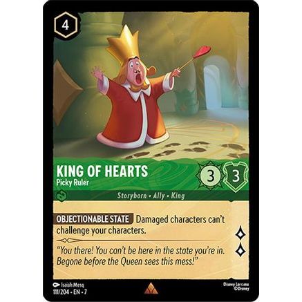 King of Hearts - Picky Ruler (111/204) - Archazias Island Cold Foil