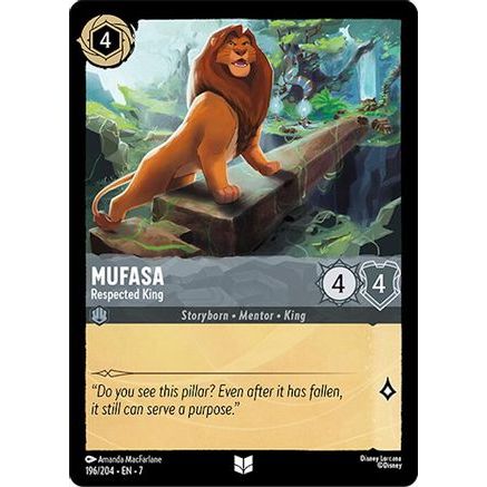 Mufasa - Respected King (196/204) - Archazias Island Cold Foil
