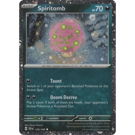 Spiritomb - 129/198 (Cosmo Holo) 129 - SV Scarlet & Violet Promo Cards Holofoil